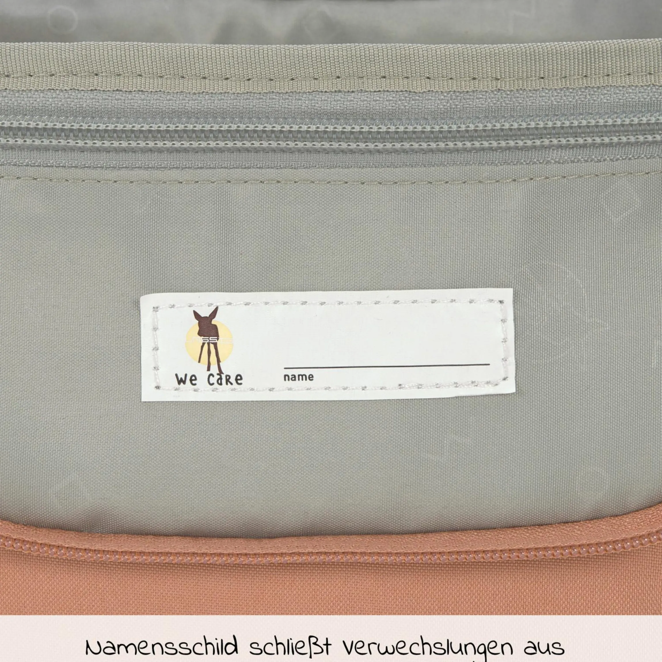 Kulturtasche Mini Washbag - Happy Prints - Caramel