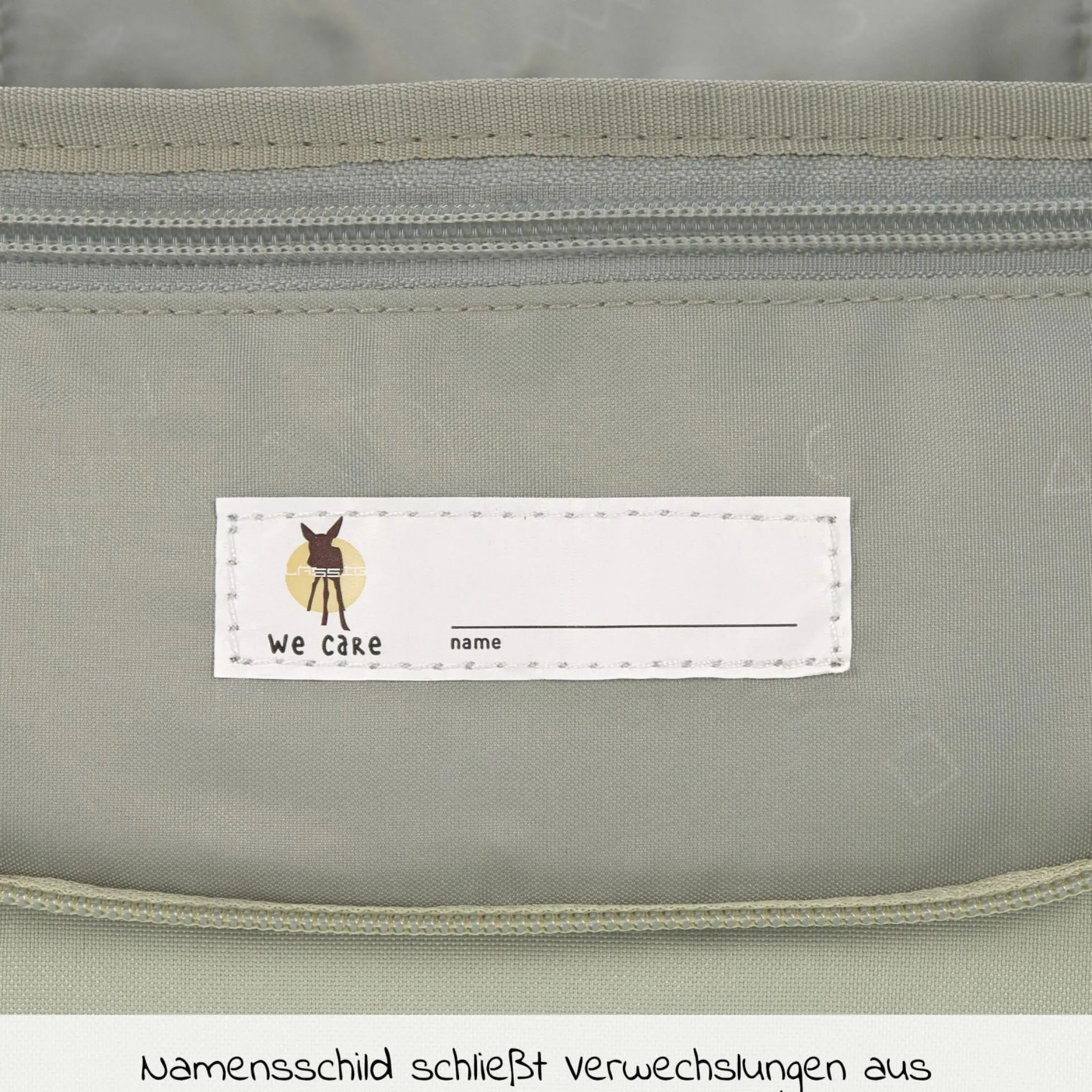 Kulturtasche Mini Washbag - Happy Prints - Light Olive
