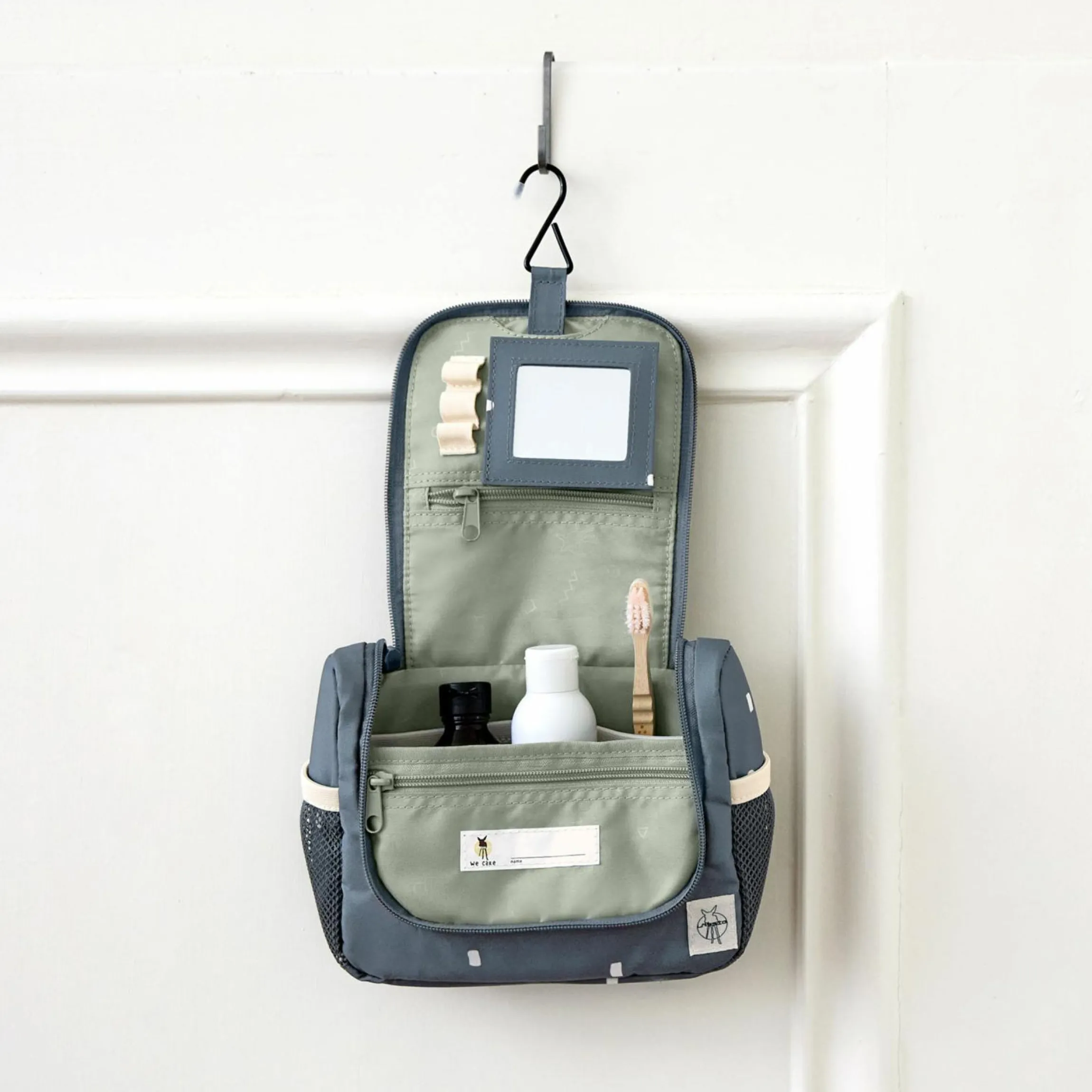 Kulturtasche Mini Washbag - Happy Prints - Midnight Blue
