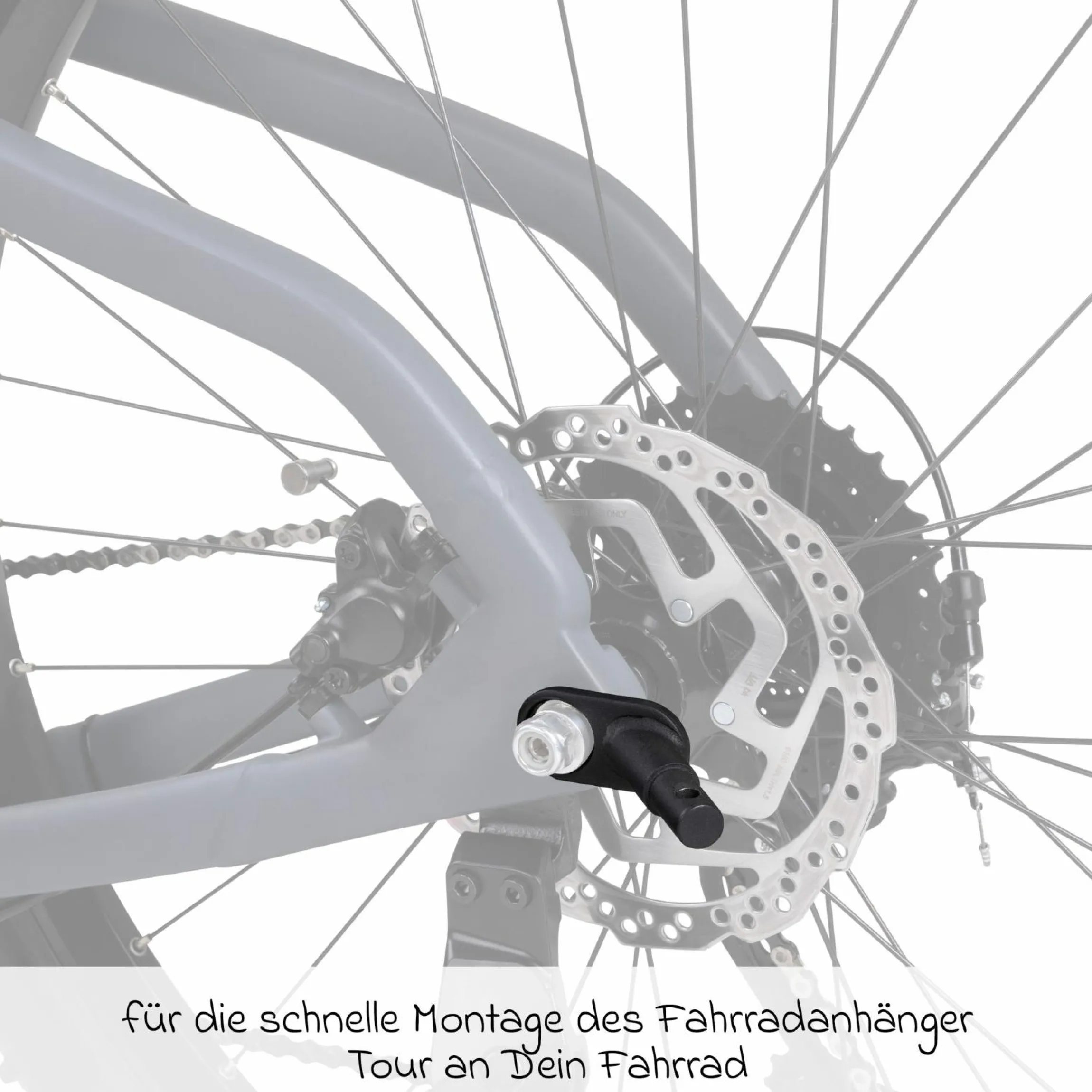 Kupplung für Fahrradanhänger Tour - Black - Kollektion 2025