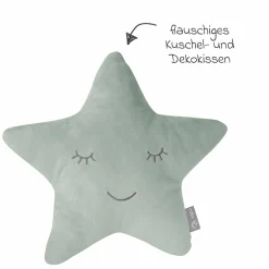 Kuschel- und Dekorkissen Stern - Roba Styl - Frosty Green