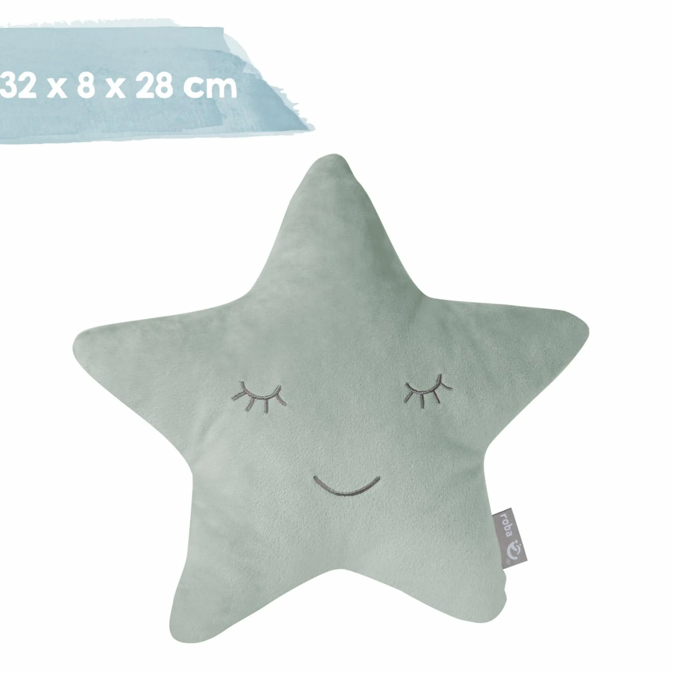 Kuschel- und Dekorkissen Stern - Roba Styl - Frosty Green