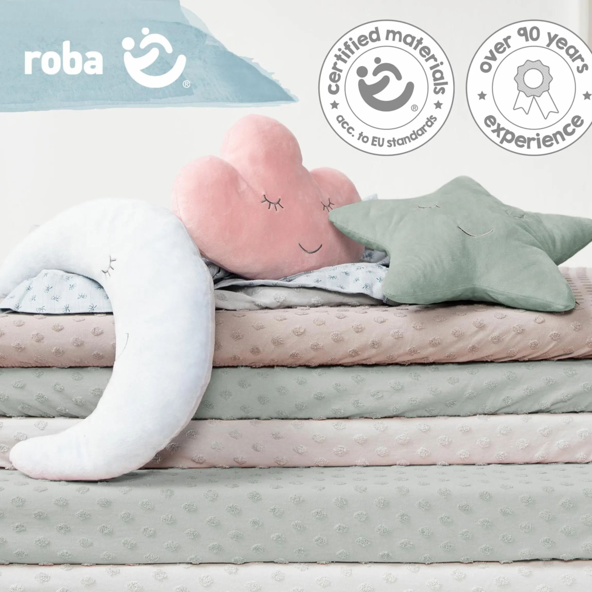 Kuschel- und Dekorkissen Stern - Roba Styl - Frosty Green