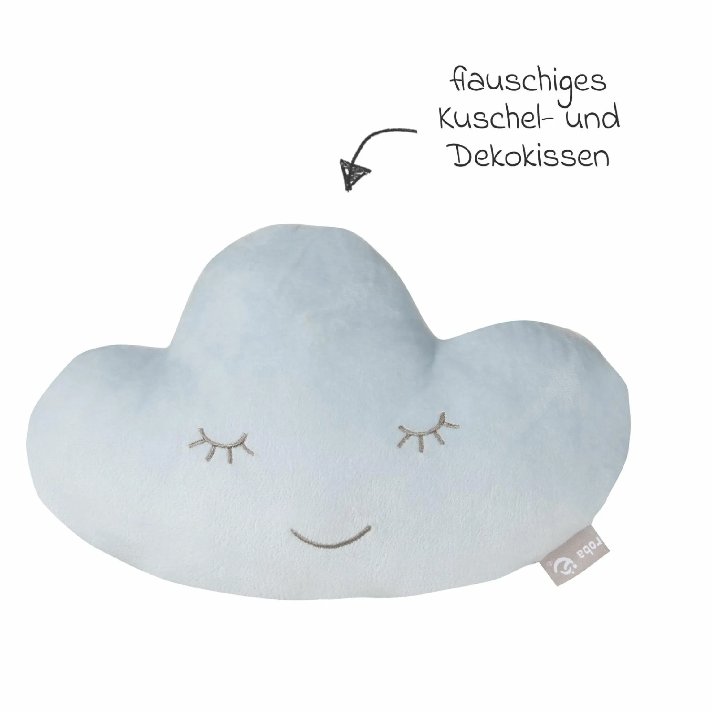 Kuschel- und Dekorkissen Wolke - Roba Styl - Hellblau Sky