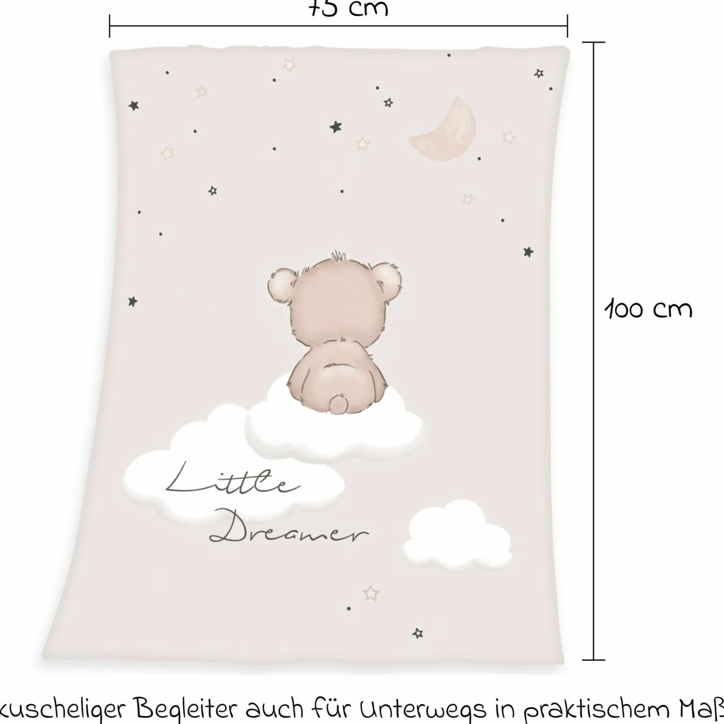 Kuscheldecke - 75 x 100 cm - Little Dreamer
