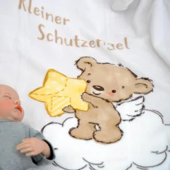 Kuscheldecke 75 x 100 cm - Kleiner Schutzengel