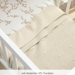 Kuscheldecke 75 x 100 cm - Knots - Soft Sand
