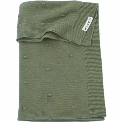 Kuscheldecke 75 x 100 cm - Mini Knots - Forest Green