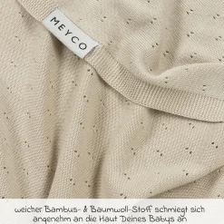 Kuscheldecke Bambus 75 x 100 cm - Ajour - Soft Sand