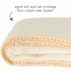 Kuscheldecke Flausch 70 x 100 cm - Uni Ecru