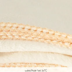 Kuscheldecke Flausch 70 x 100 cm - Uni Ecru