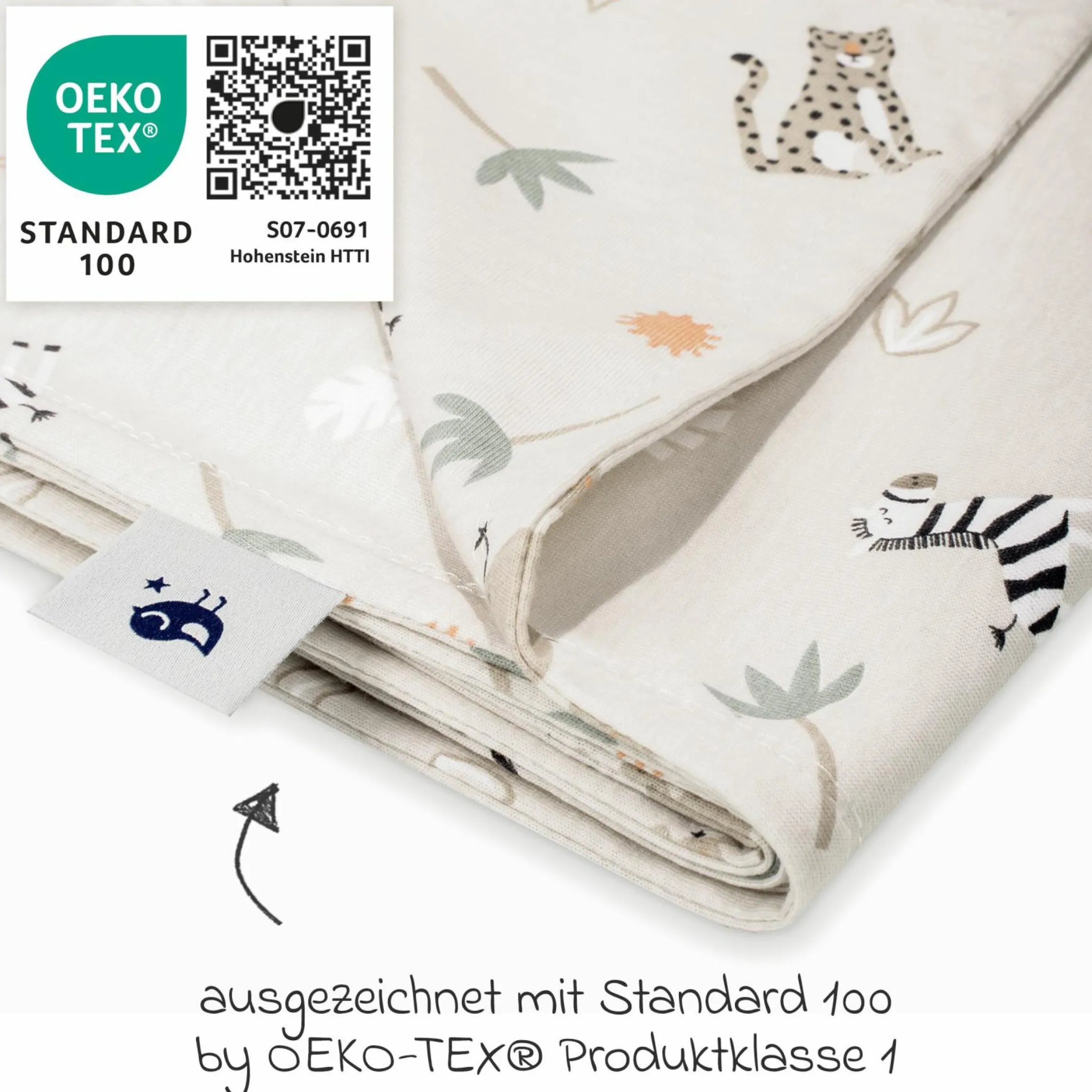 Kuscheldecke Jersey 70 x 100 cm - Savanne Beige