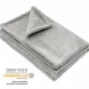 Kuscheldecke Microfleece 75 x 100 cm - Grau