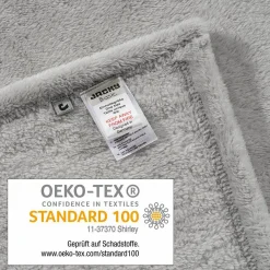 Kuscheldecke Microfleece 75 x 100 cm - Grau