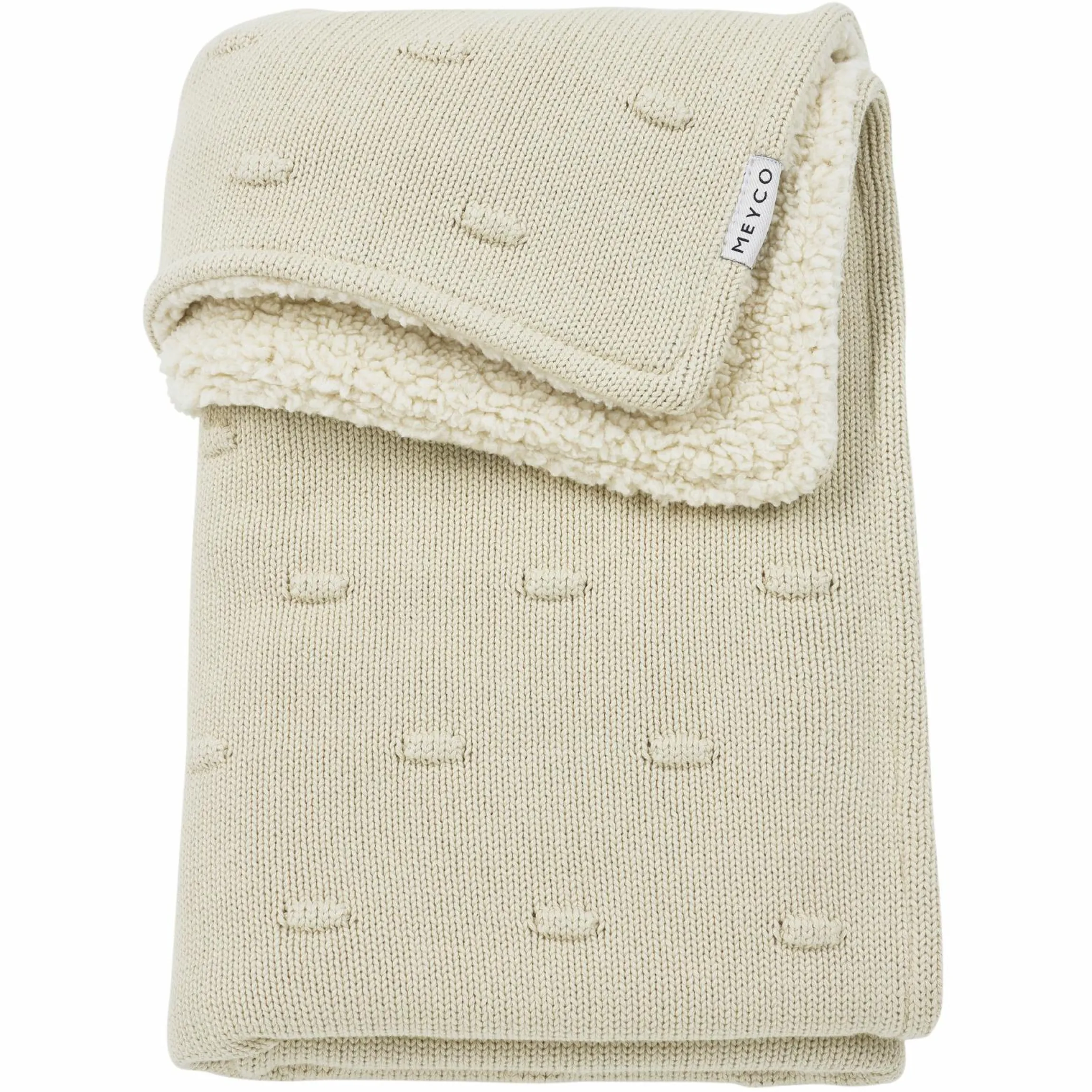 Kuscheldecke Teddy 75 x 100 cm - Knots - Soft Sand