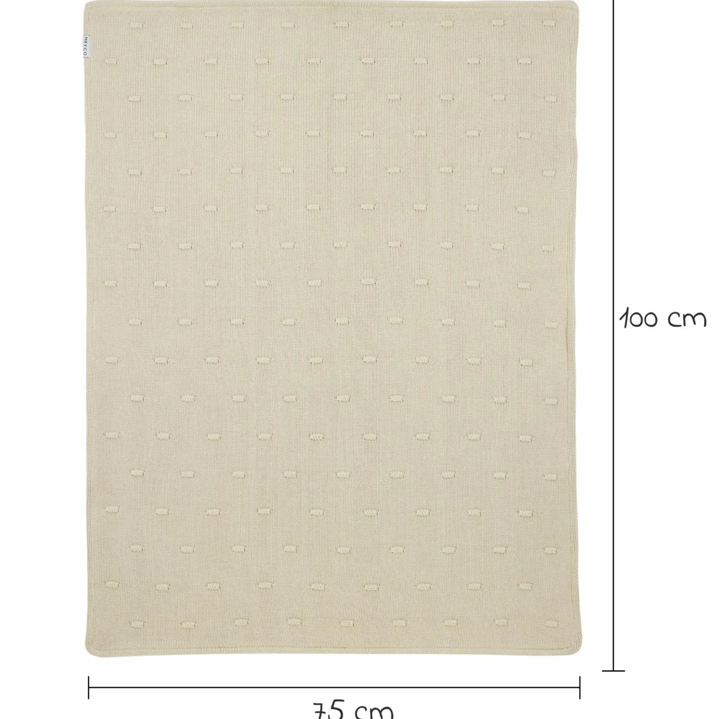 Kuscheldecke Teddy 75 x 100 cm - Knots - Soft Sand