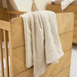 Kuscheldecke Teddy 75 x 100 cm - Knots - Soft Sand