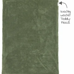 Kuscheldecke Teddy 75 x 100 cm - Mini Knots - Forest Green