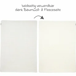 Kuscheldecke Teddy 75 x 100 cm - Knots - Offwhite