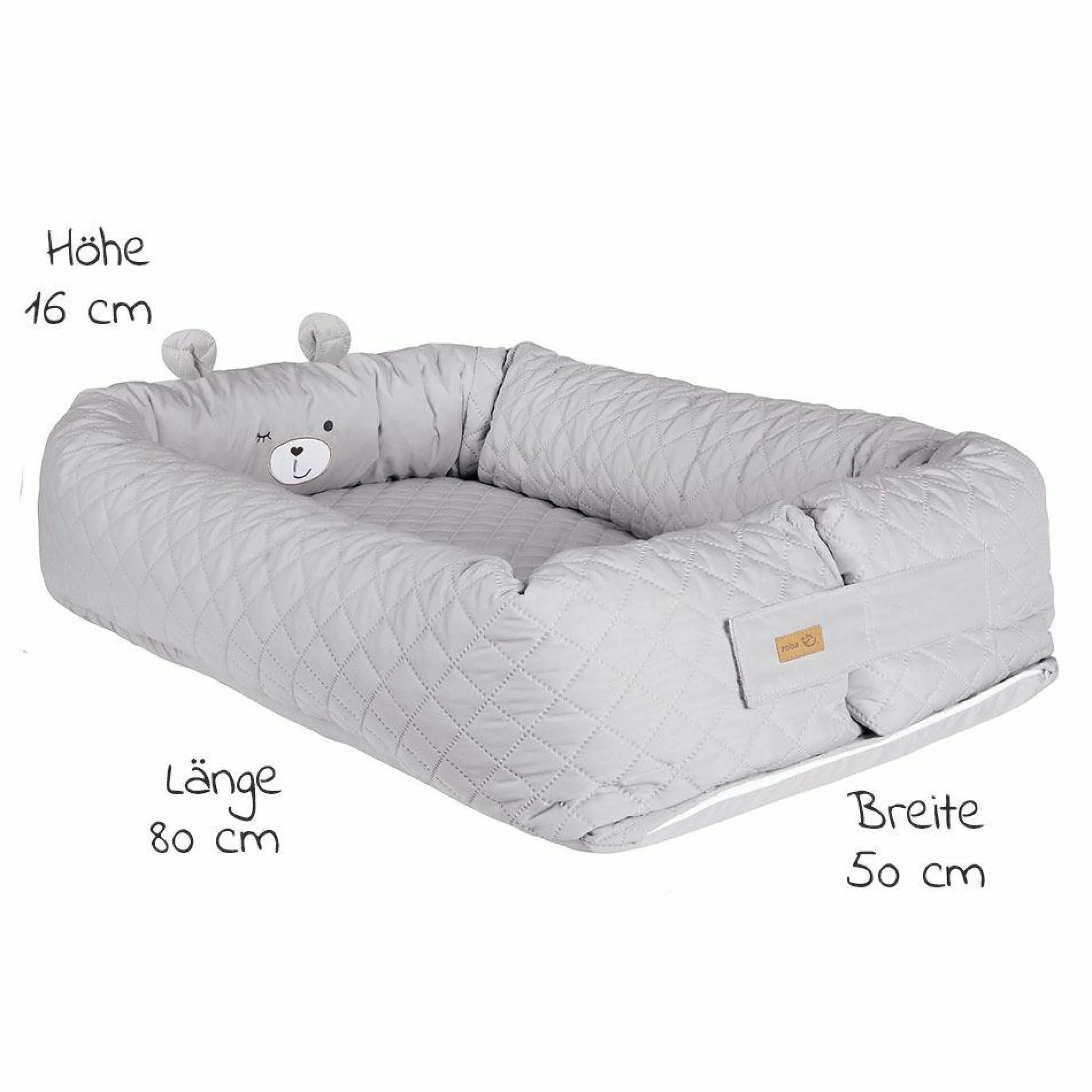 Kuschelnest Baby-Lounge - Roba Style Sammy - Silbergrau