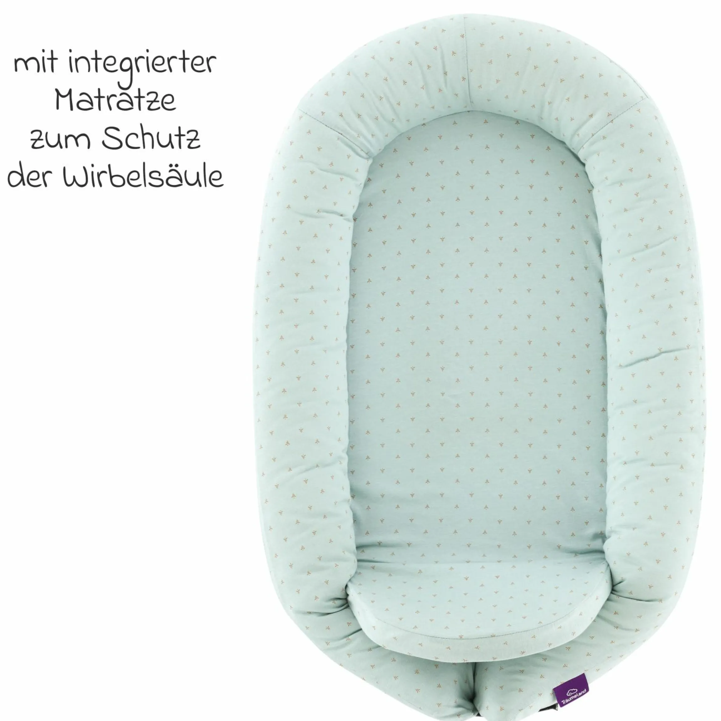 Kuschelnest Home Comfort mit Softschaummatratze - Twister - Blau