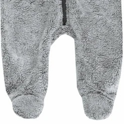 Kuschel-Overall - Grau Melange - Gr. 74