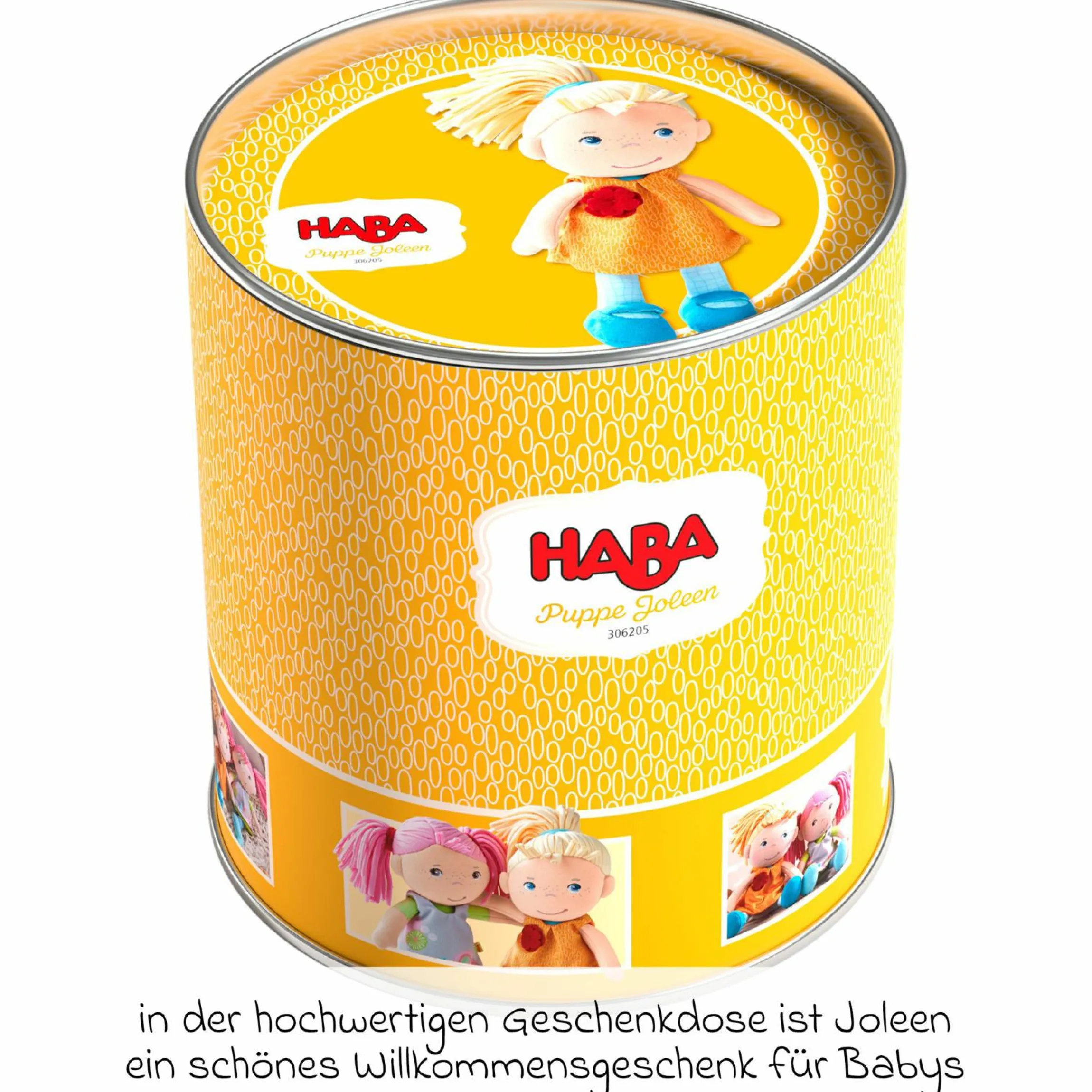 Kuschelpuppe Joleen in Geschenkdose 20 cm