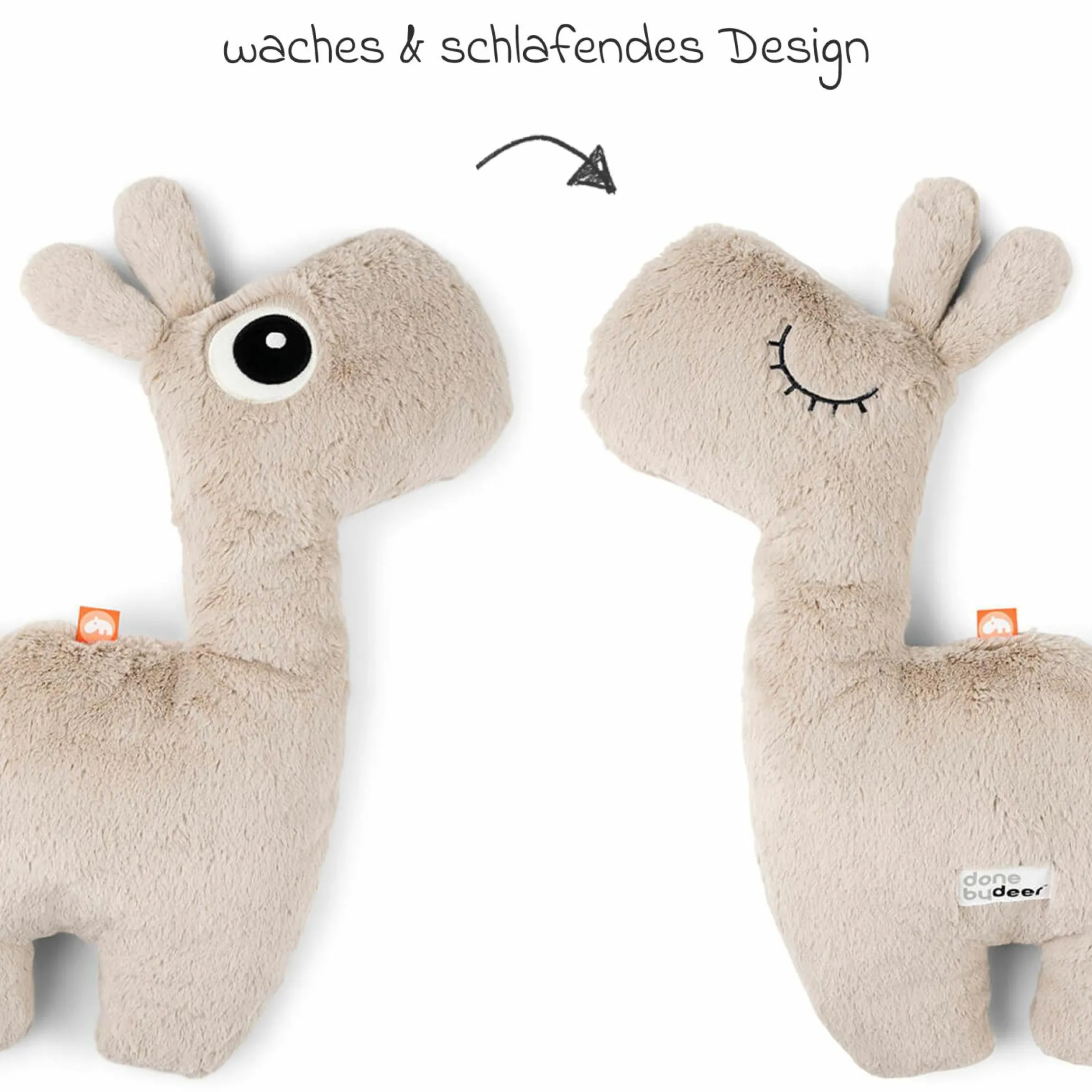 Kuscheltier Cuddle Friend 47 x 33 cm - Lalee - Sand
