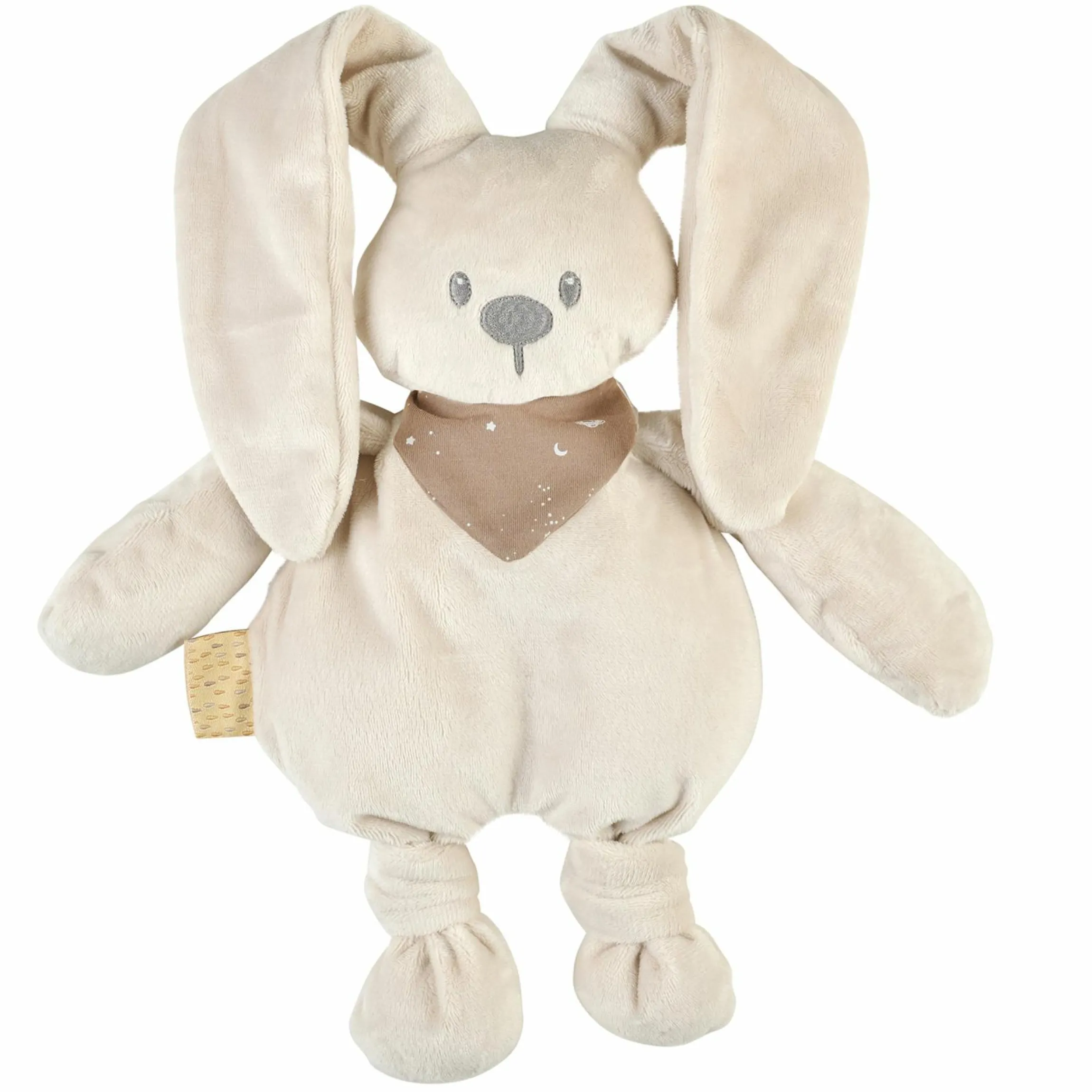 Kuscheltier Glow in the dark scarf 36 cm - Hase Lapidou - Sand