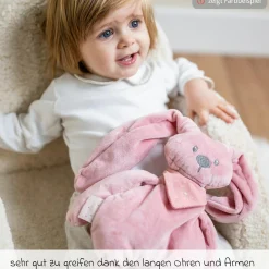 Kuscheltier Glow in the dark scarf 36 cm - Hase Lapidou - Sand