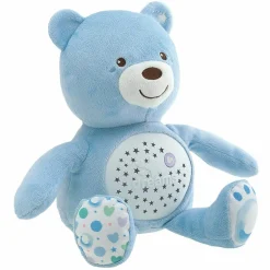 Kuscheltier mit Nachtlicht Baby Bär - Blau