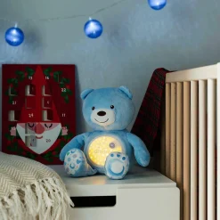 Kuscheltier mit Nachtlicht Baby Bär - Blau