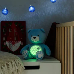 Kuscheltier mit Nachtlicht Baby Bär - Blau