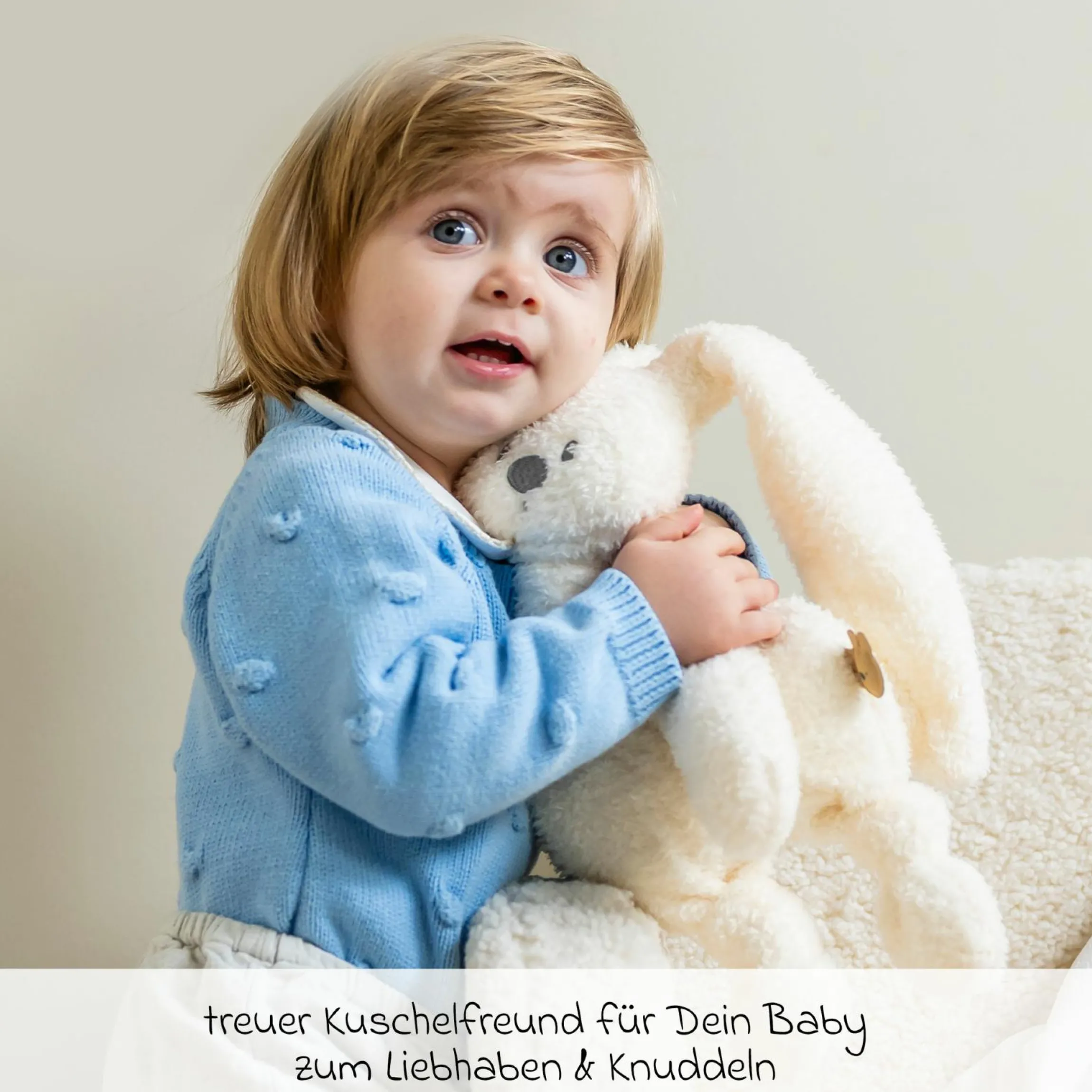 Kuscheltier Teddy - Hase Lapidou - Vanille