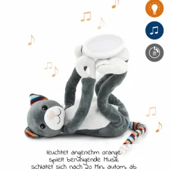 Kuscheltier-Nachtlicht mit Musik - Katie die Katze