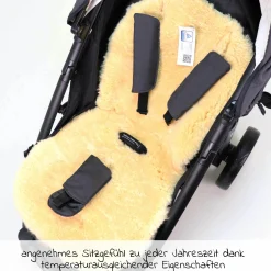 Lammfellauflage medizinisch für Joie-Kinderwagen