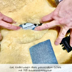 Lammfellauflage medizinisch für Joie-Kinderwagen