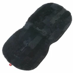 Lammfell-Einlage für Babyschalen und Kinderwagen 35 x 77 cm - Anthracite