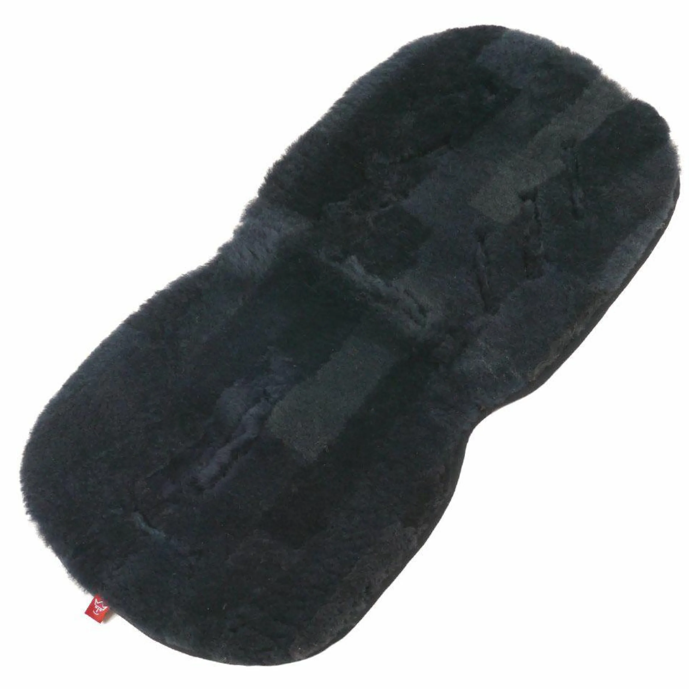 Lammfell-Einlage für Babyschalen und Kinderwagen 35 x 77 cm - Anthracite