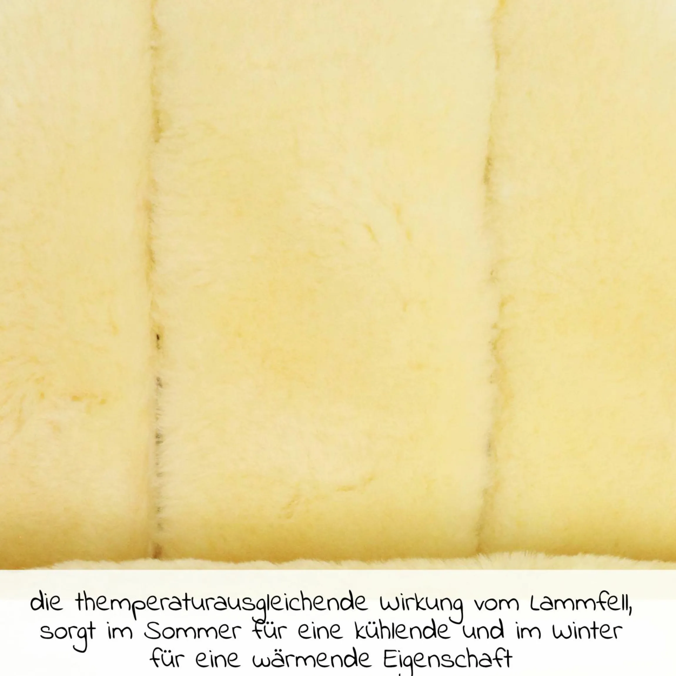 Lammfell-Fußsack Love the Nature für Kinderwagen, Buggy & Fahrradanhänger - Caribou