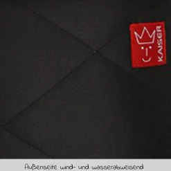 Lammfell-Fußsack Natura - Schwarz