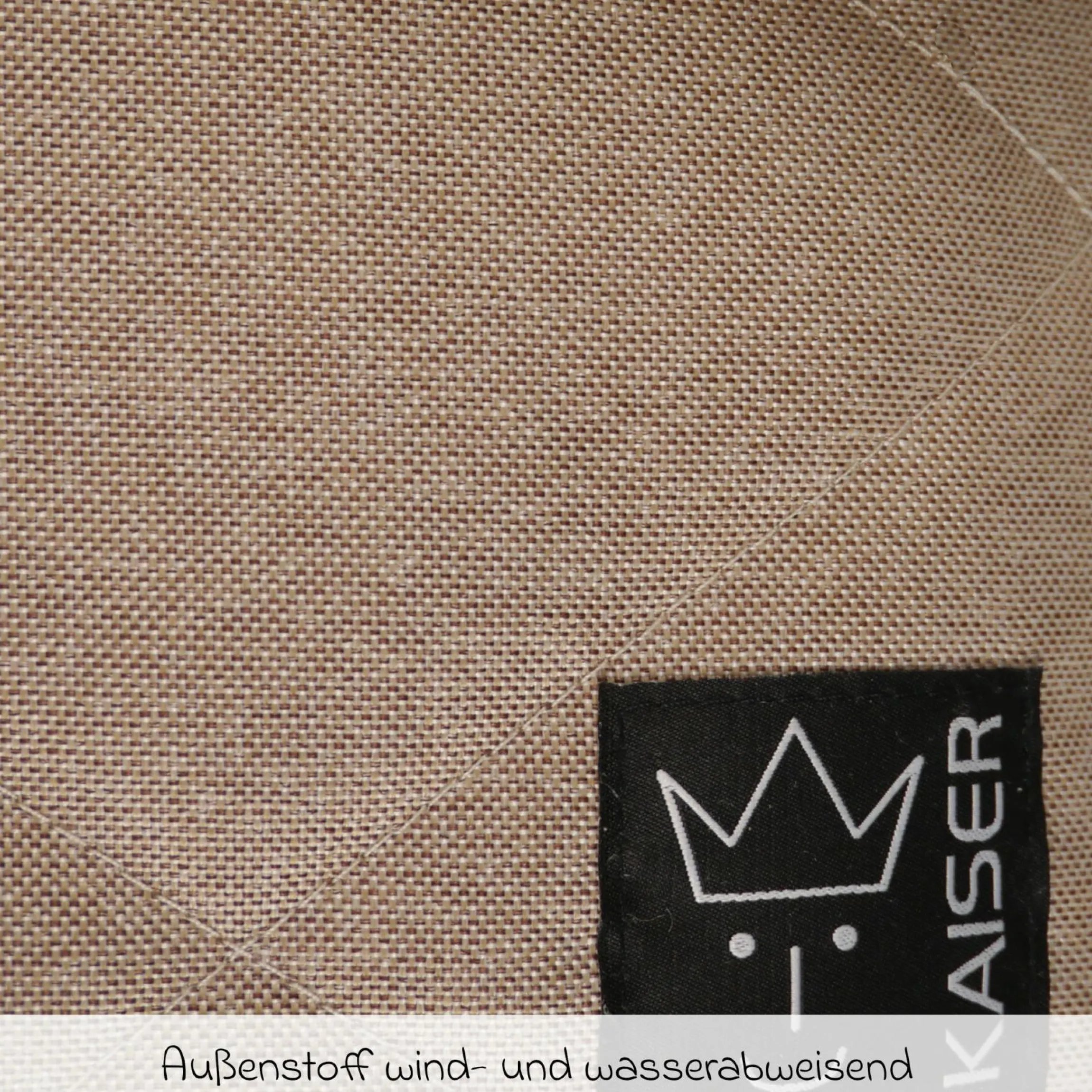 Lammfell-Fußsack Natura für Kinderwagen und Buggy - Sand Melange