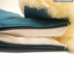 Lammfell-Fußsack Natura für Kinderwagen und Buggy - Sand Melange