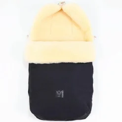 Lammfell-Fußsack Natura II für Joie-Kinderwagen - Schwarz