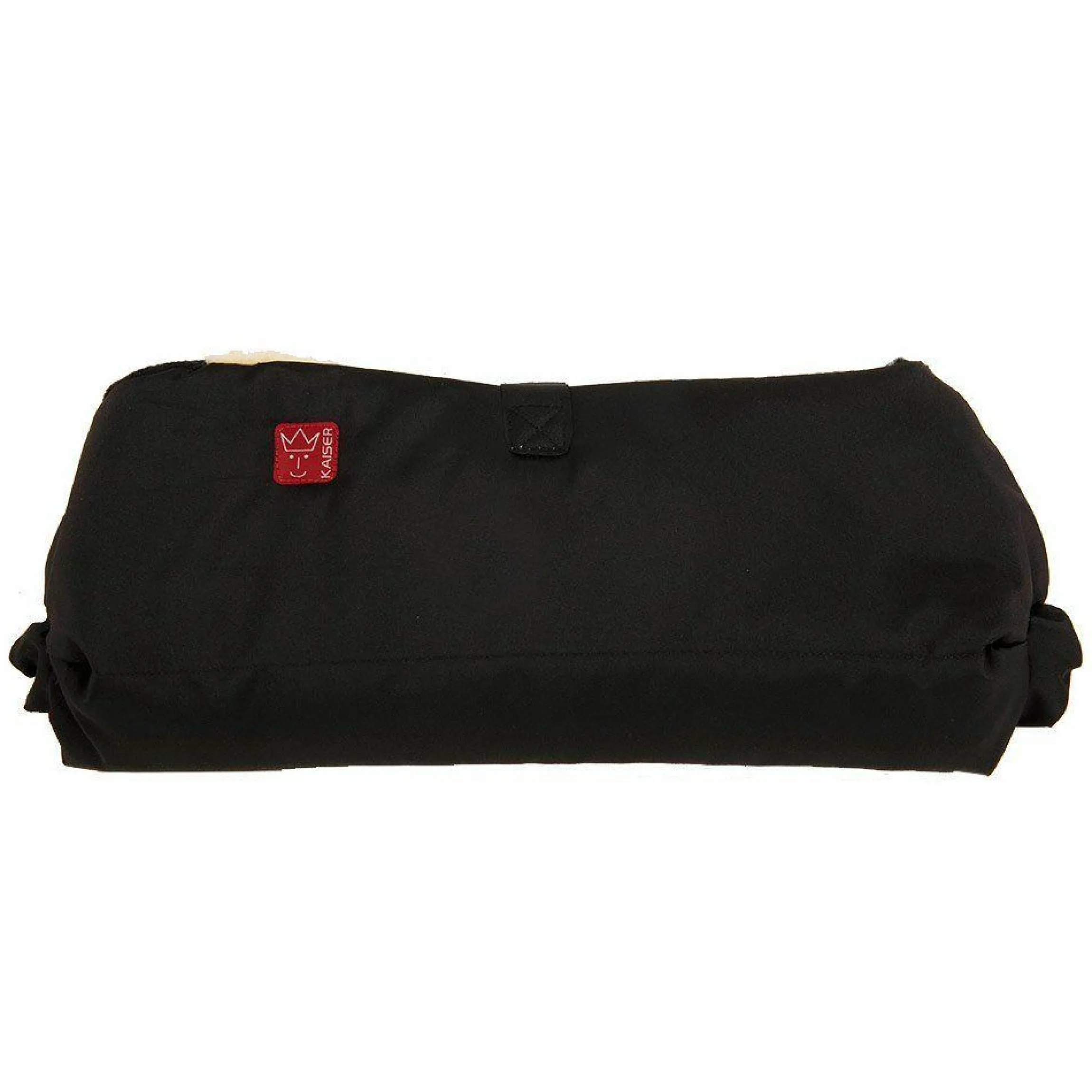 Lammfell-Handwärmer Big Double - Schwarz