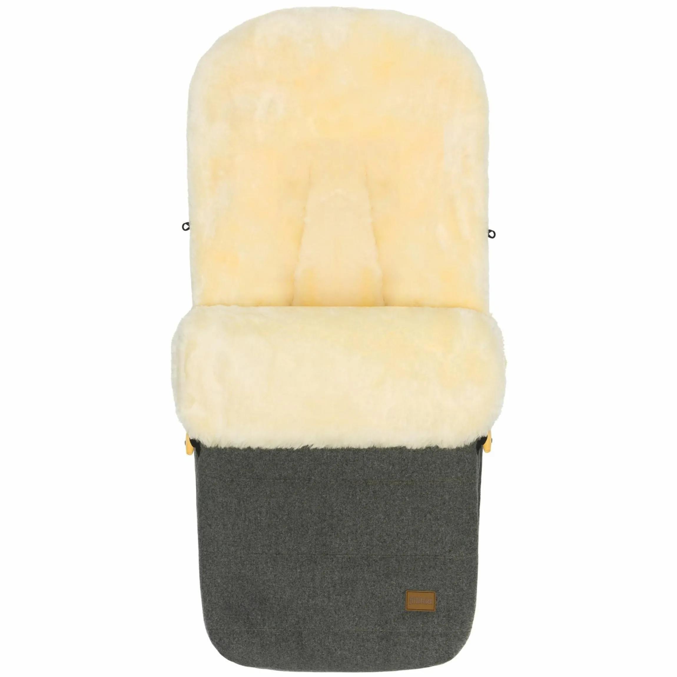 Lammwoll-Fußsack Bernina Wool für Buggy, Sport- und Kinderwagen - Grau