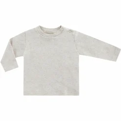 Langarmshirt - Beige Melange - Gr. 74