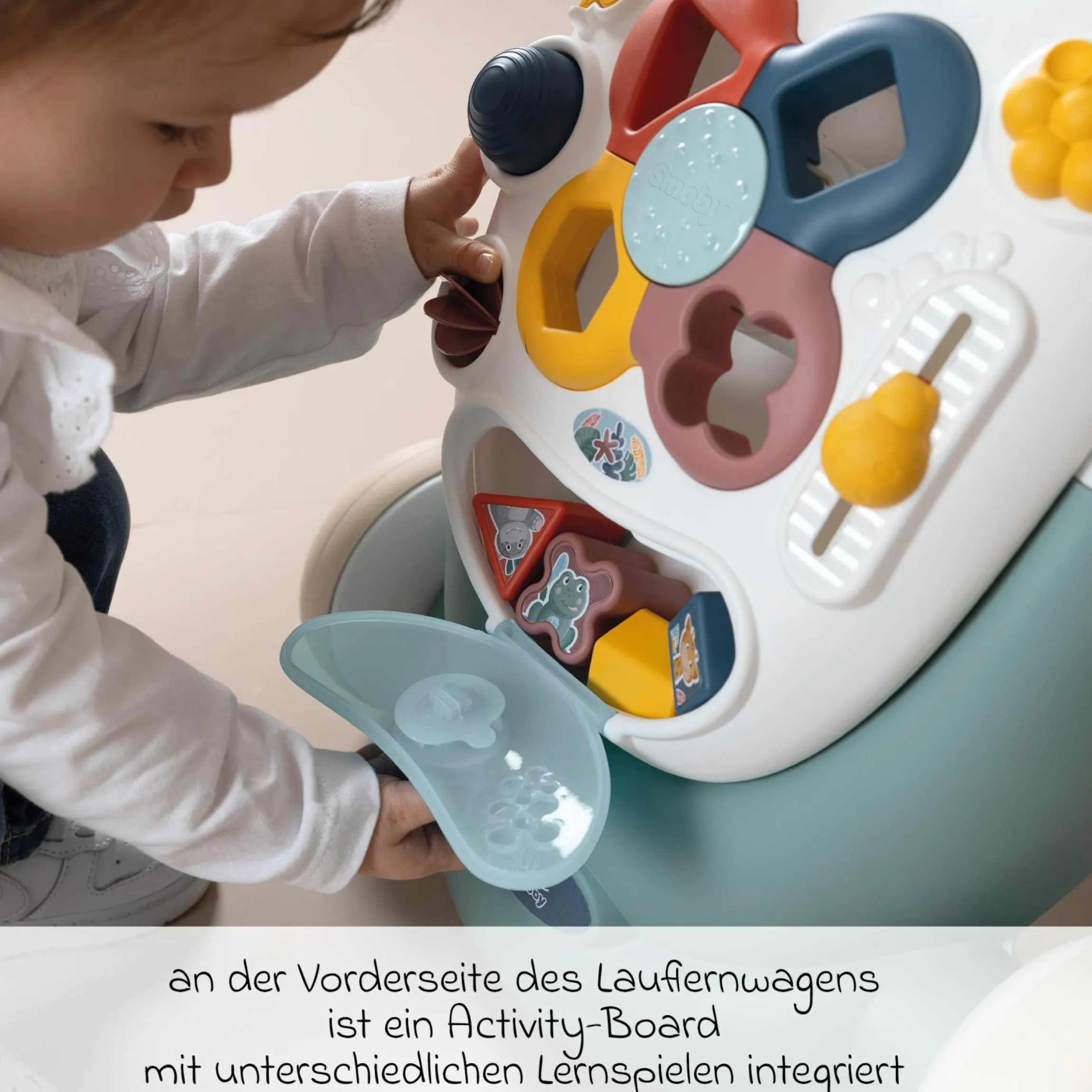 Lauflernwagen / Puppenwagen 3 in 1 mit Motorikbrett