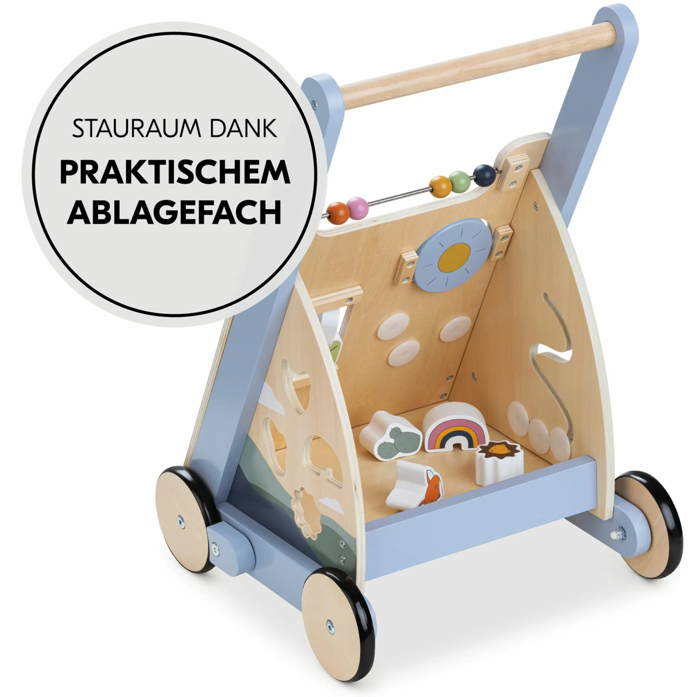 Lauflernwagen / Sortierwagen Learn To Walk Skills - mit vielen Motorik Spielen