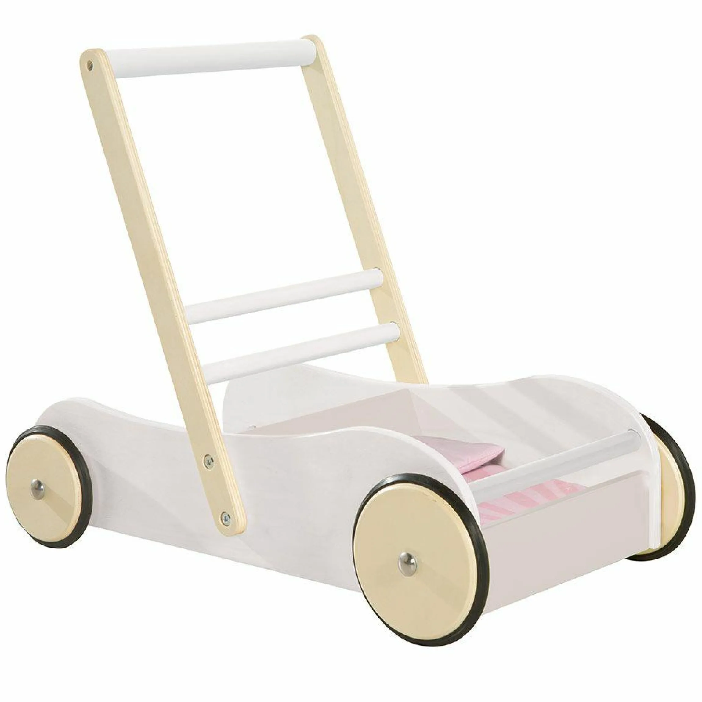 Lauflernwagen Scarlett - Weiß Rosa